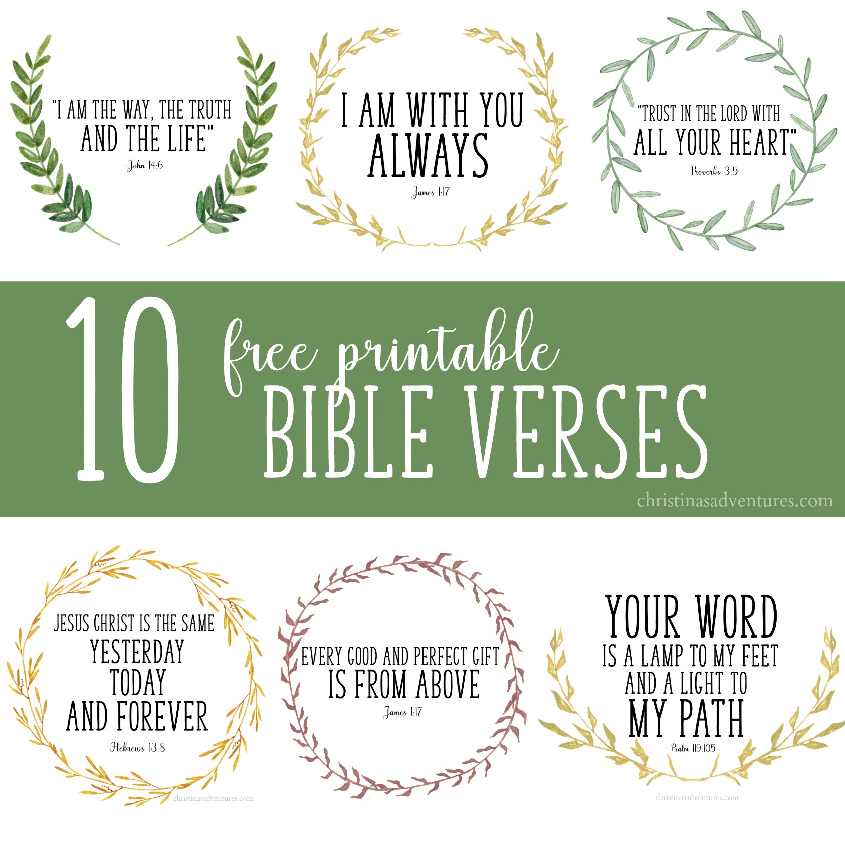 free printable bible verses - christina maria blog